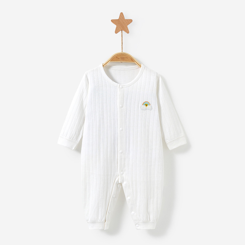 Mono de bebé primavera y otoño verano hombres y mujeres recién nacidos algodón fino otoño ropa Luna Llena niño mameluco traje ropa de bebé image 6