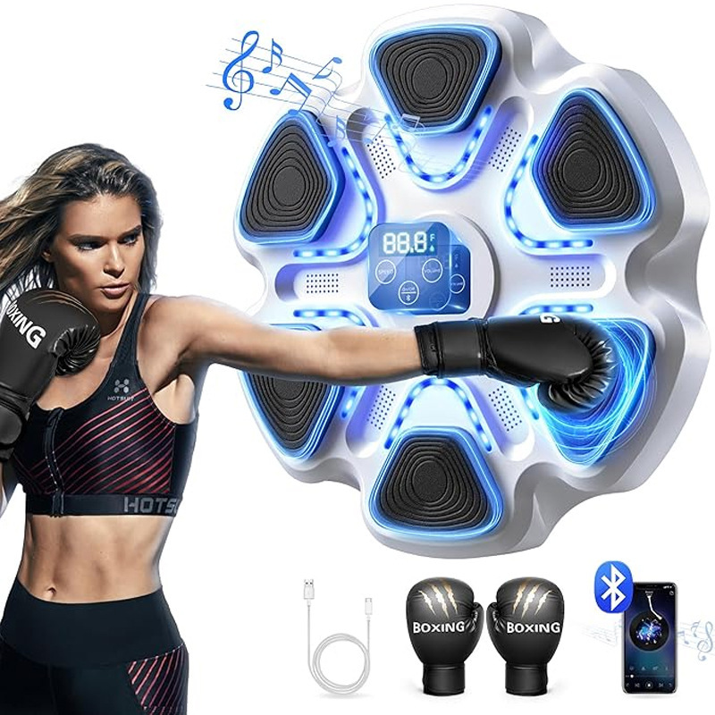 Intelligent music boxing machine wall target children adult home electronic reaction target boxing sports training equipment decompression