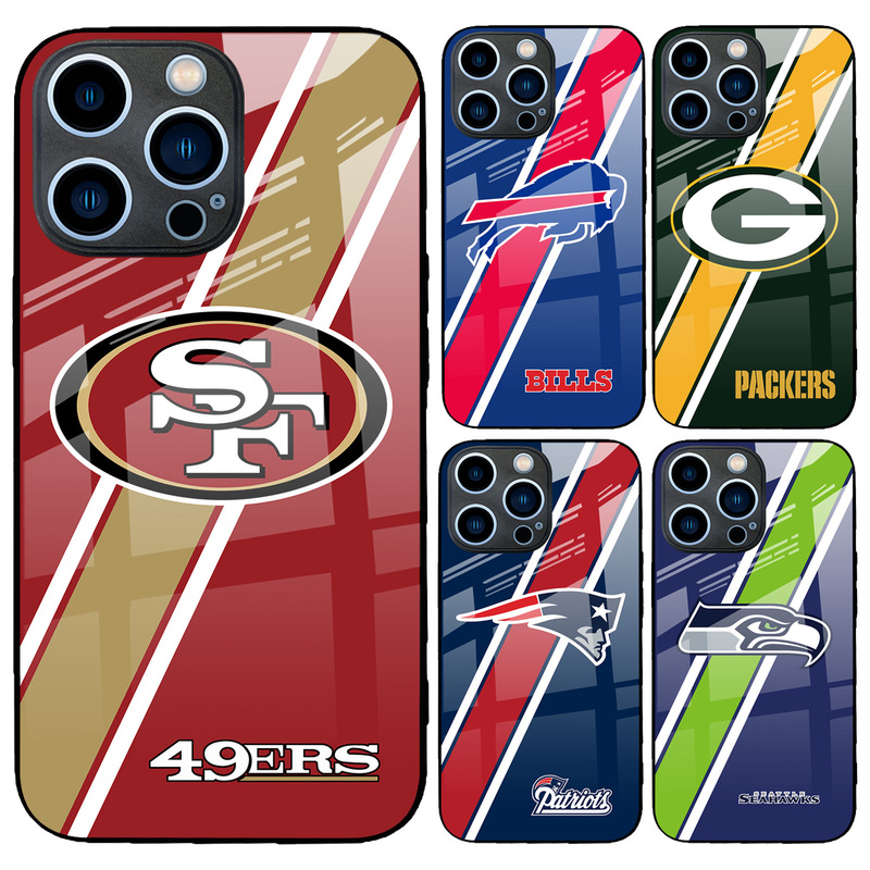 Suitable for Apple 16Pro Glass Mobile Phone Case Nfl Team Iphone17Promax Football 49Ers Raiders Suitable for Apple 16Pro Glass Mobile Phone Case Nfl Team Iphone17Promax Football 49Ers Raiders