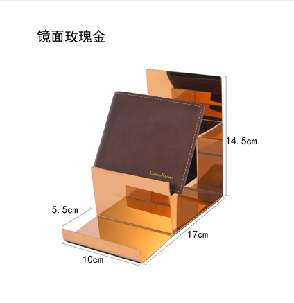 거울 로즈 골드 3 층 선반