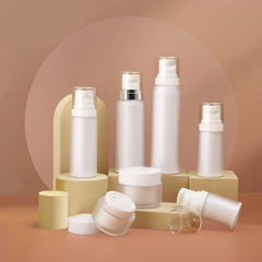 80/100/120ml厚壁噴霧瓶套裝瓶30/50g磨砂雙層護膚膏霜瓶子