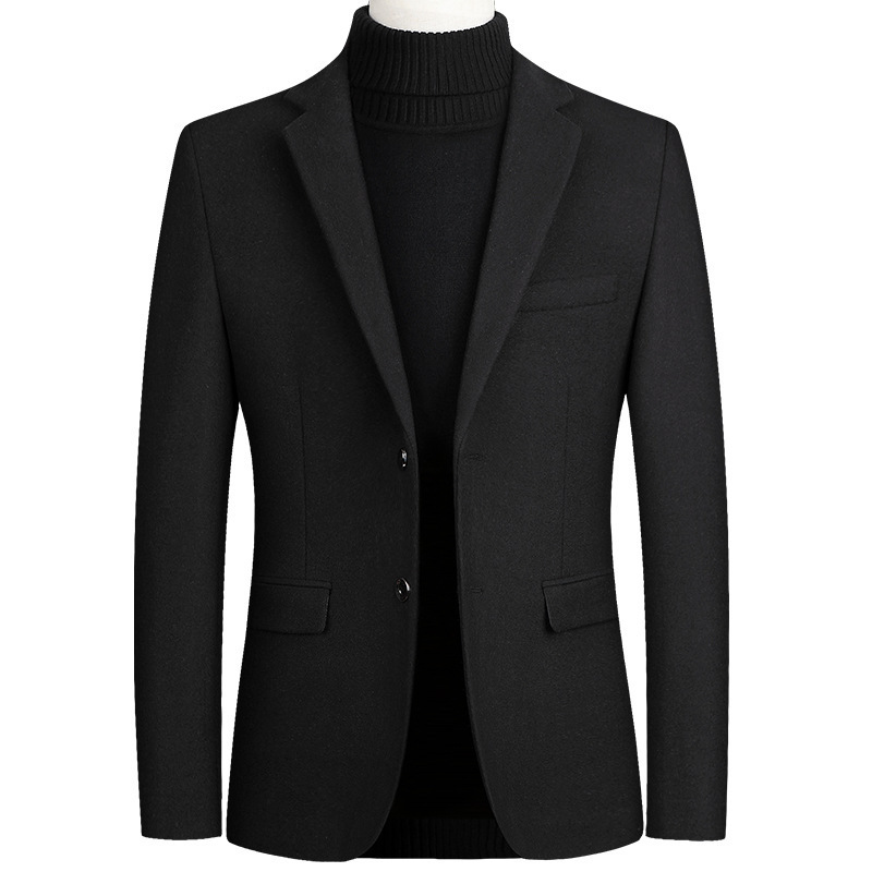 Autumn and Winter Men's Jackets 2026 New Style Woolen Small Suit Business Men's Casual Jacket Single Suit Top Autumn and Winter Men's Jackets 2026 New Style Woolen Small Suit Business Men's Casual Jacket Single Suit Top