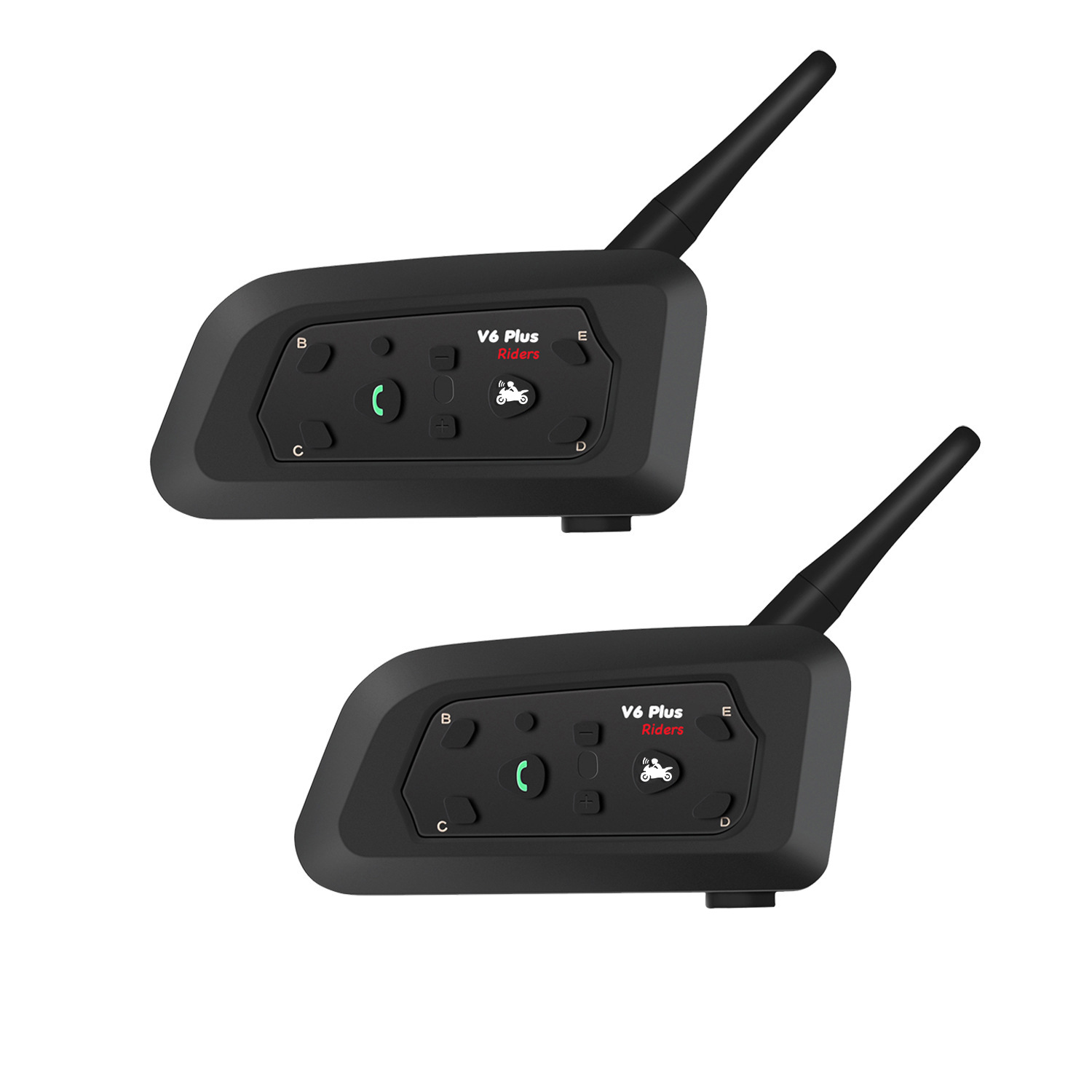 Intercomunicador Bluetooth para Casco V6 1500m, IPX6 Impermeable