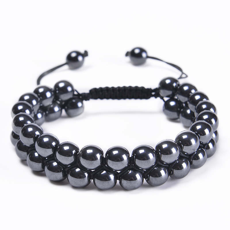Men'S Gender Fashion Round Agate Tiger Eye Beaded Knitting Men'S Bracelets Men Beaded Bracelets