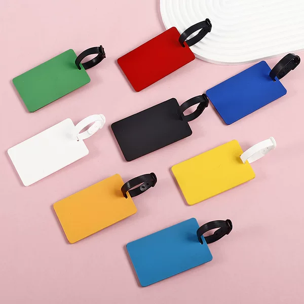 Trolley Luggage Plastic Waterproof Luggage Tag Travel Anti-Lost Tag Airplane Tag Printed Logo Boarding Checked Label