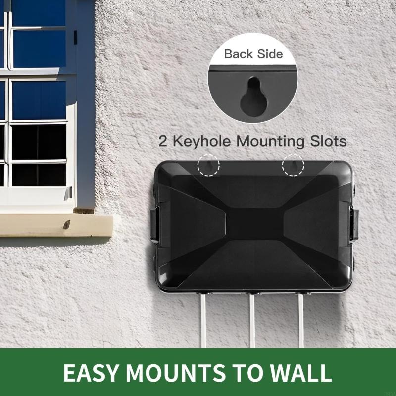 跨境外贸同款防水防尘接线盒明盒插座防水盒防水箱户外电线线盒
