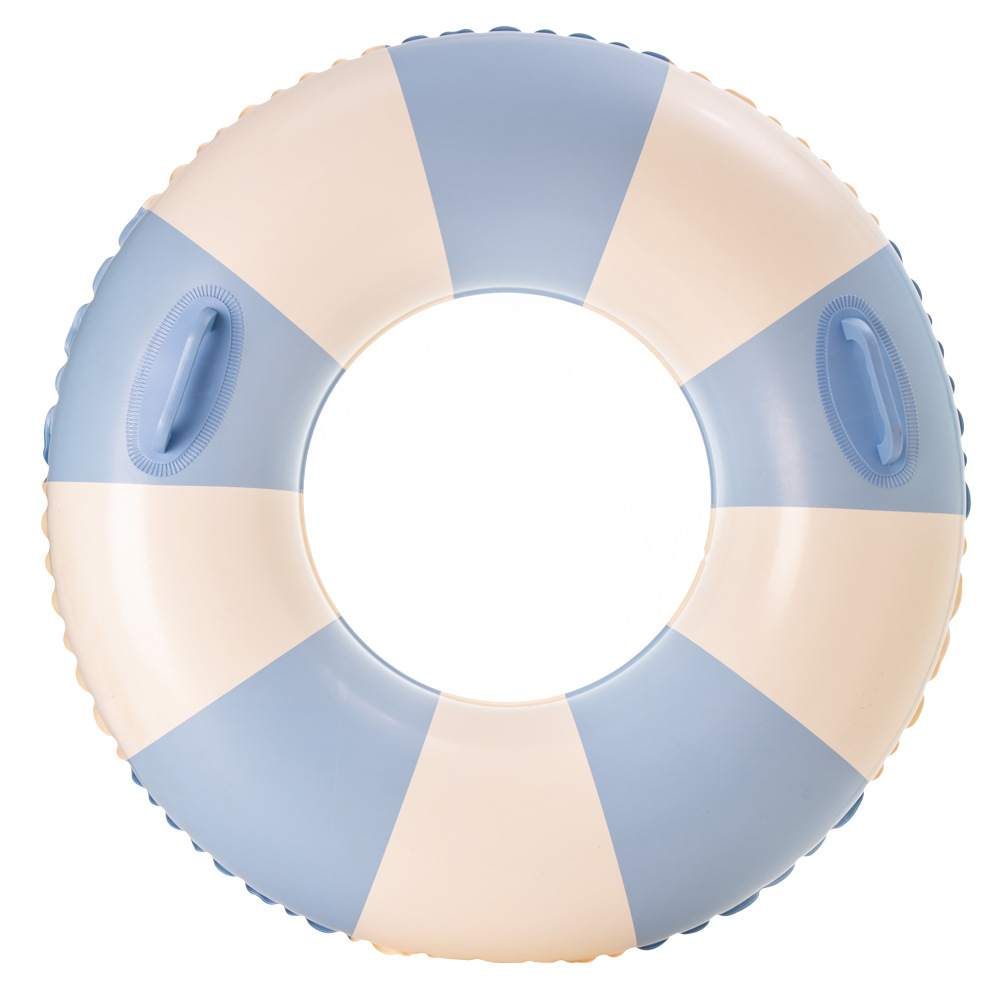 Transfronterizos ampliados con mango de barco de anclaje arco iris anillo de natación para adultos anillo de natación infláble arco iris de gran tamaño para hombres y mujeres