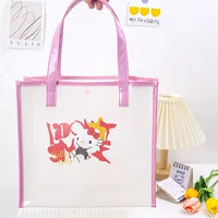 В наличии мультфильм полупрозрачный Hello Kitty милый Желейный мешок ПВХ детский сад день рождения праздник с ручной подарочной сумкой