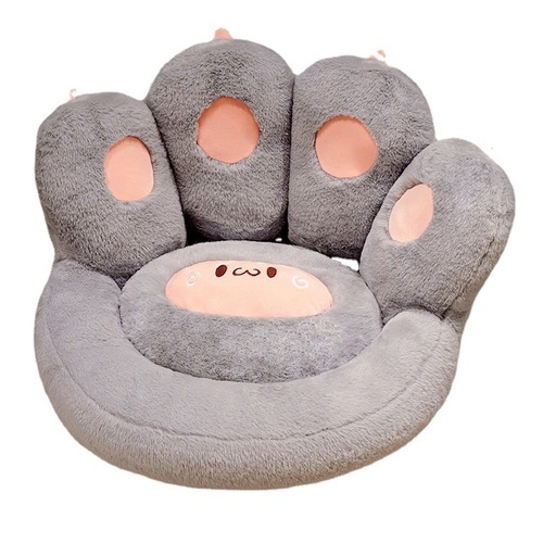 Soft and Cute Cat Paws Plush Cushion, Thick Seated Cushion Lazy Sofa Office Chair Back Support, Living Room Bear Paws Floor Cushion