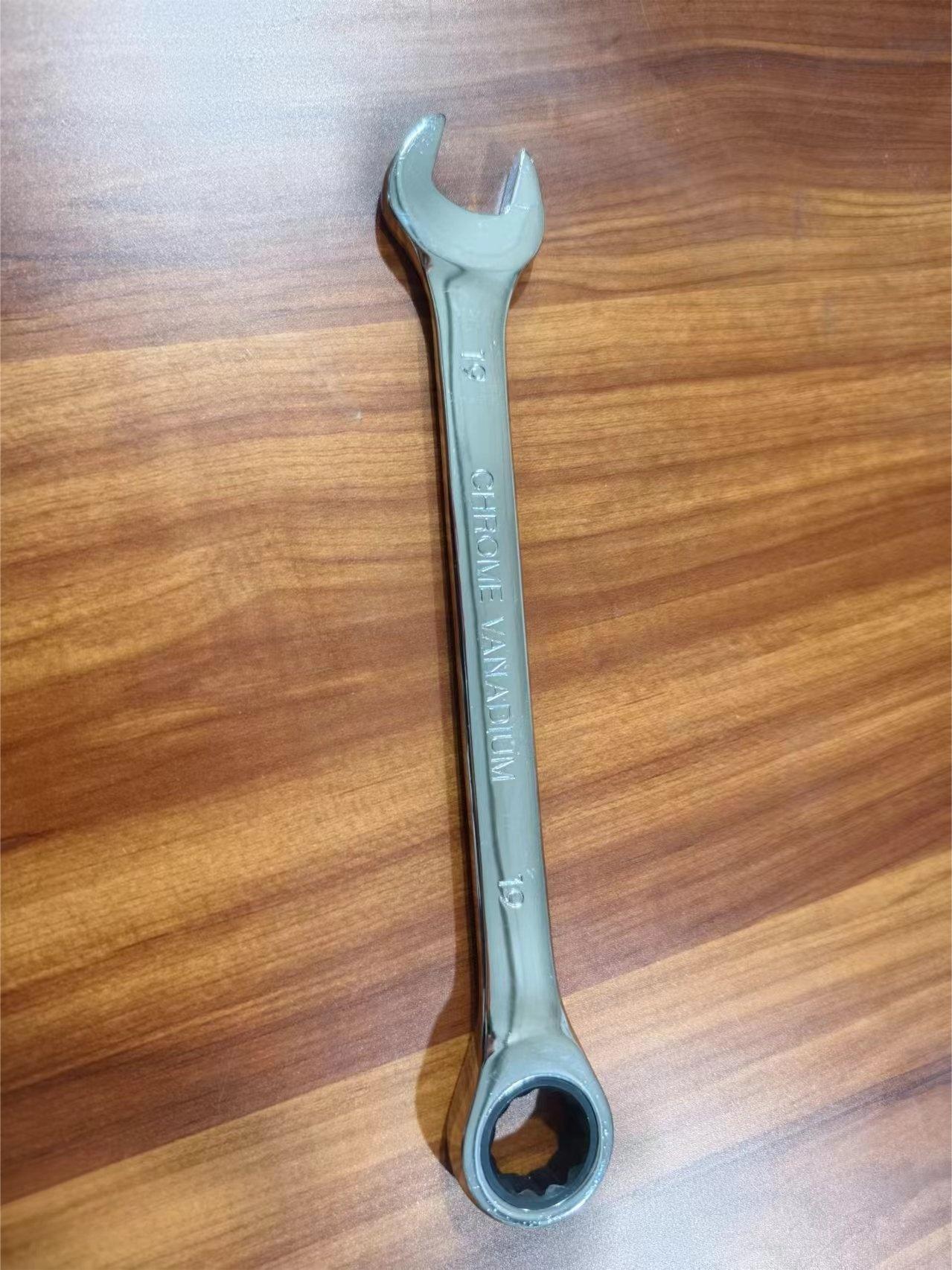 Llave de trinquete rápida de grado industrial, acero puro forjado, antioxidante, galvanizado, brillante, llave de doble propósito de 72 dientes, acero al cromo vanadio
