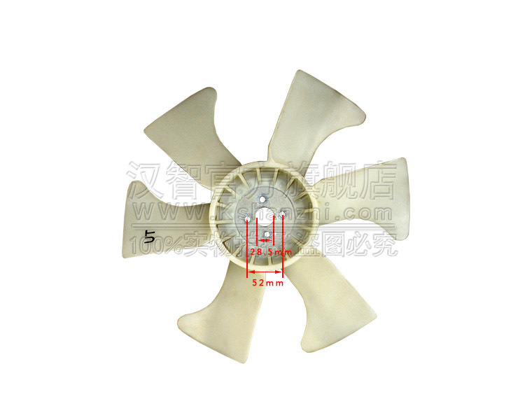 Las hojas del ventilador de la carretilla elevadora YM129916 - 44740 son adecuadas para los accesorios de disipación de calor de la horquilla HeLi Yangma 4TNE98