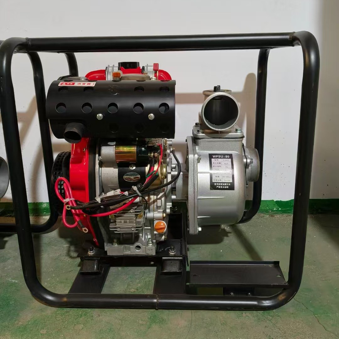 大排量柴油机带去你的抽水泵 出水量大自吸式防汛内涝水泵