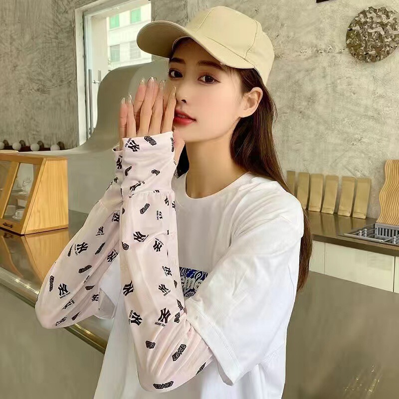 Summer Sun Protection Ice Silk Sleeves Wholesale Women's Outdoor Sun Protection Arm Guards Cycling Lantern Sleeves Ice Sleeves
