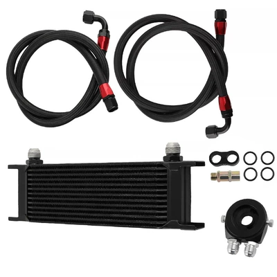 Car Modification An10 British Oil Cooler 13 Rows Engine Gearbox Radiator Oil Cooler Kit (car radiator)