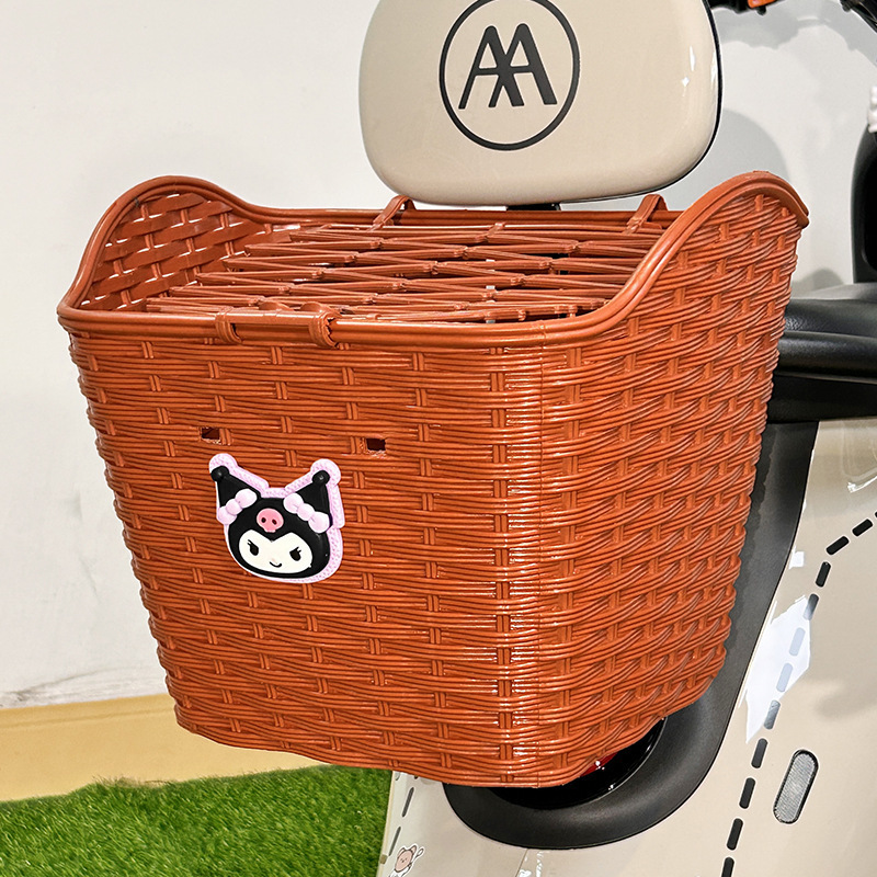 卸売電気自動車リア収納バスケットかわいい漫画オートバイバッテリーカーリアテール収納防水|undefined