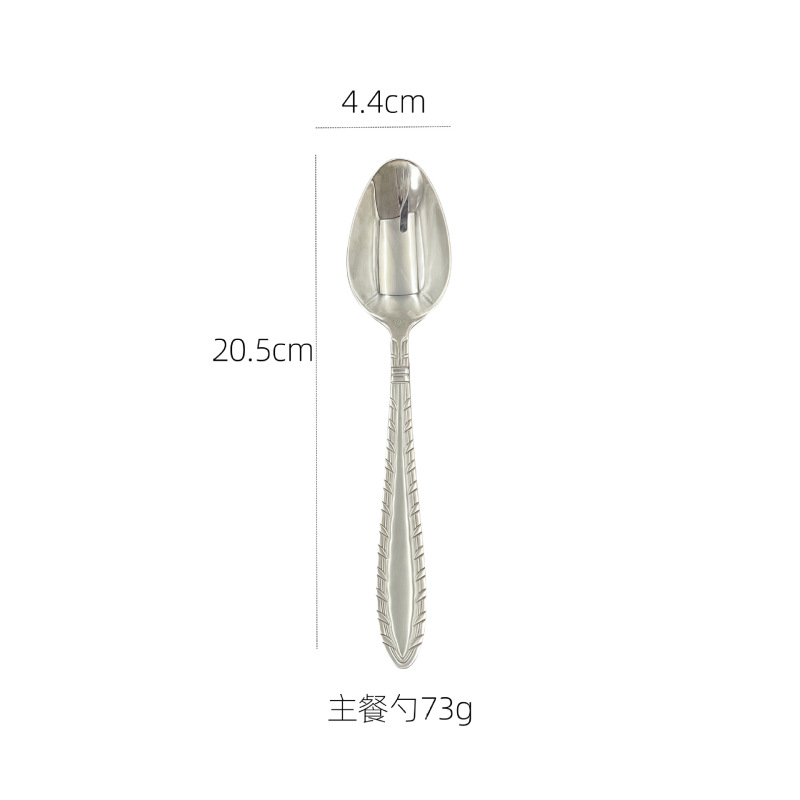 メーカー現物卸売り復古軽贅沢ステンレス食器ホテル洋食ステンレスナイフフォークスプーン家庭用|undefined