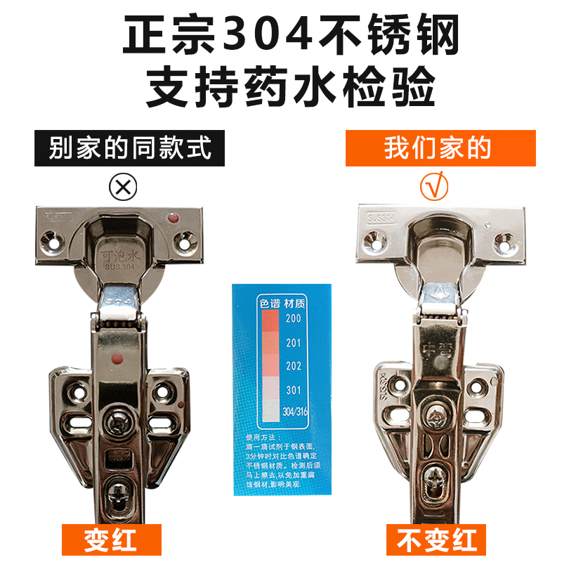 SUS304 스테인레스 스틸 옷장 힌지 댐핑 유압 2 단계 힘 캐비닛 도어 항공기 힌지 하드웨어 접이식 힌지