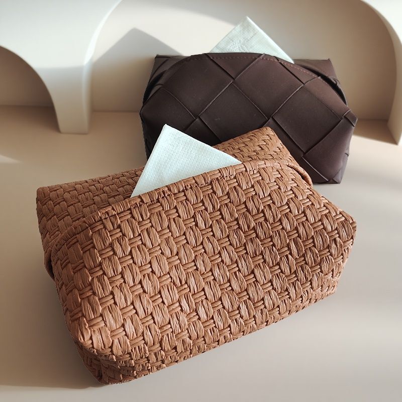 Vintage-Style High-End 2025 Tissue Box for Home Use, Woven Living Room Tissue Box, Light Luxury Napkin Holder, Simple Storage Tissue Box Vintage-Style High-End 2025 Tissue Box for Home Use, Woven Living Room Tissue Box, Light Luxury Napkin Holder, Simple Storage Tissue Box