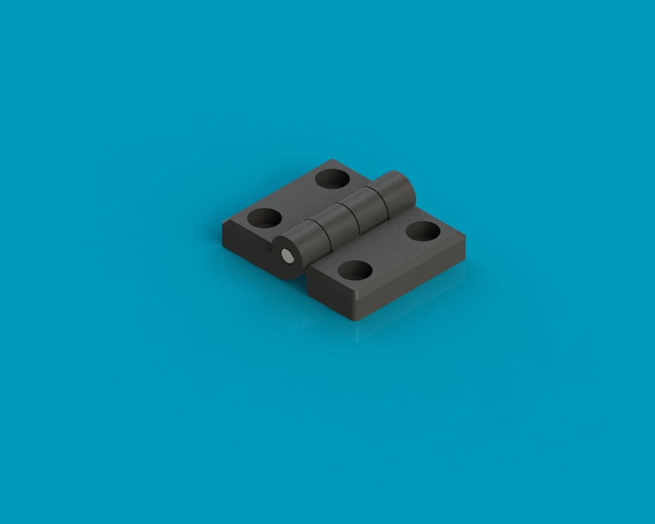 机架通用门框配件 6045铝合页 黑色 银白 孔距33mm 58x45