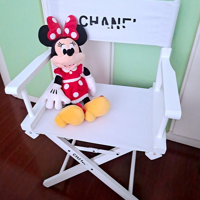 Silla de madera sólida silla de ocio silla de dormitorio silla de bar alto silla de fotos de red silla de empresa de exhibición de clavos taburete LOGO