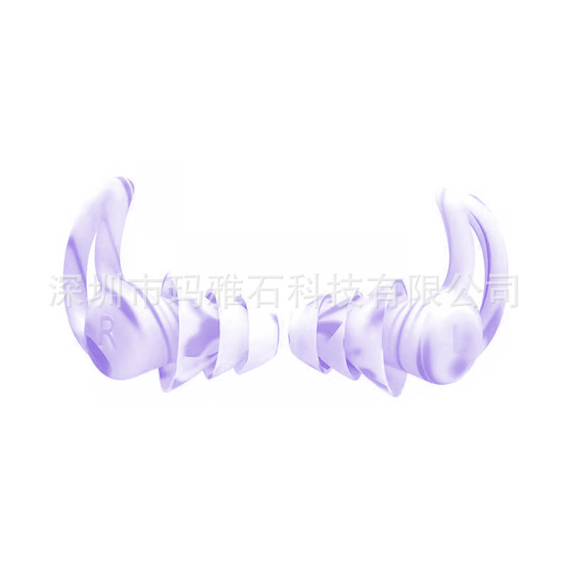 Aleta de tiburón tapones para los oídos de silicona Mute sueño tapones para los oídos reducción de ruido tapones para los oídos a prueba de sonido impermeable natación al por mayor anti-ruido