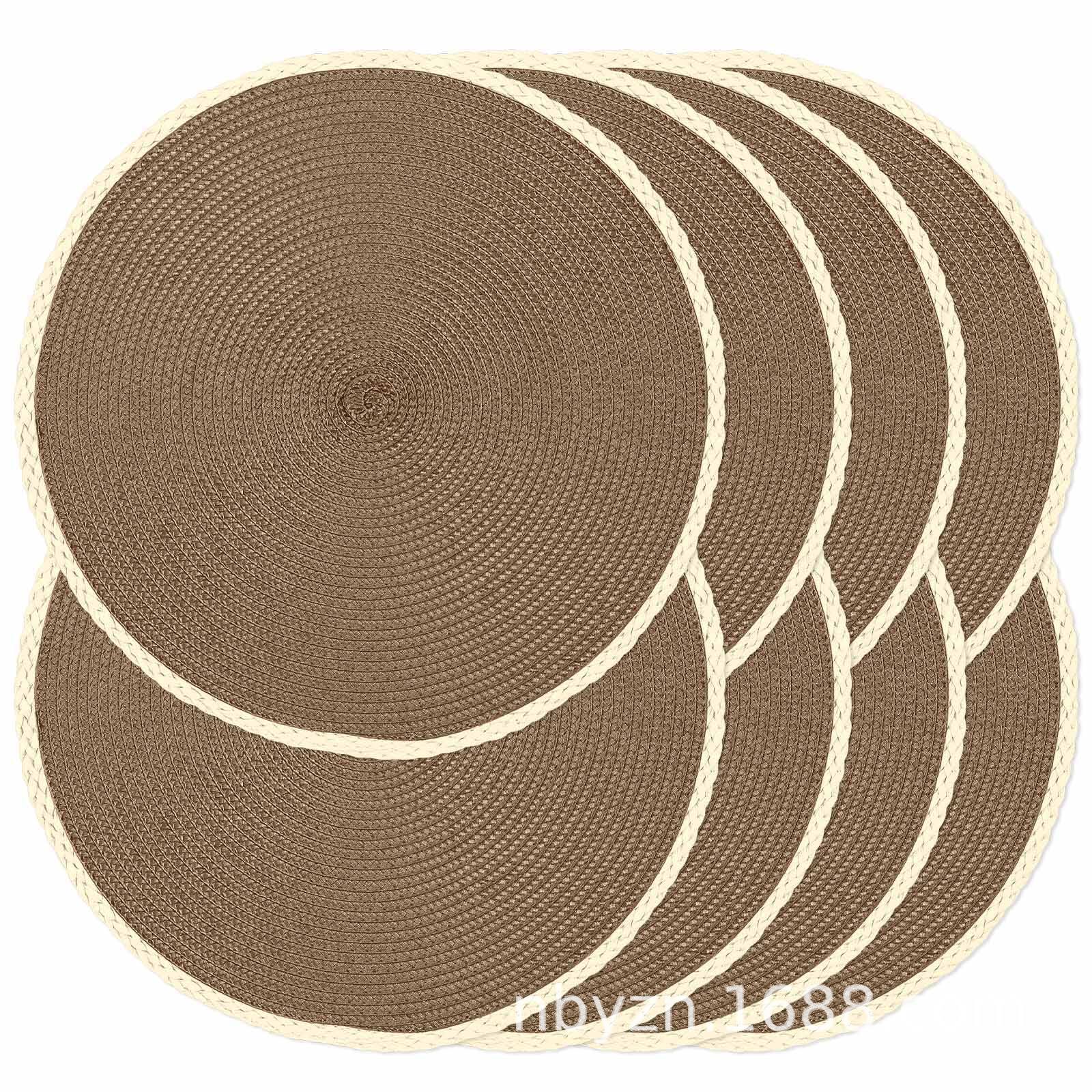 PP tapete de mesa con aislamiento térmico, tapete de mesa, restaurante occidental, estilo europeo, simple, natural, actividades de festivales al aire libre, lote mixto al por mayor image 12