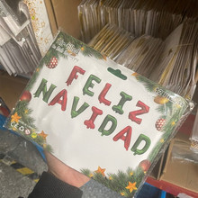 西班牙语圣诞节快乐气球FELIZ NAVIDAD西语字母套装圣诞布置气球
