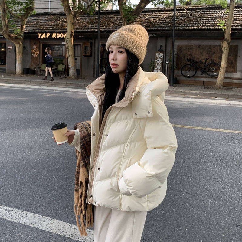 反季新国标90鹅绒服2025新款爆款鹅绒服女短款小个子冬加厚外套