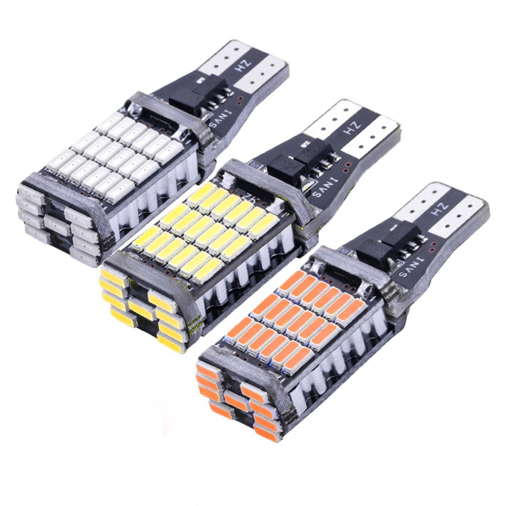 Luz de marcha atrás del coche T15 4014 45smd decodificación electrodeless resaltar marcha atrás luz señal CANbus luz de freno image 3