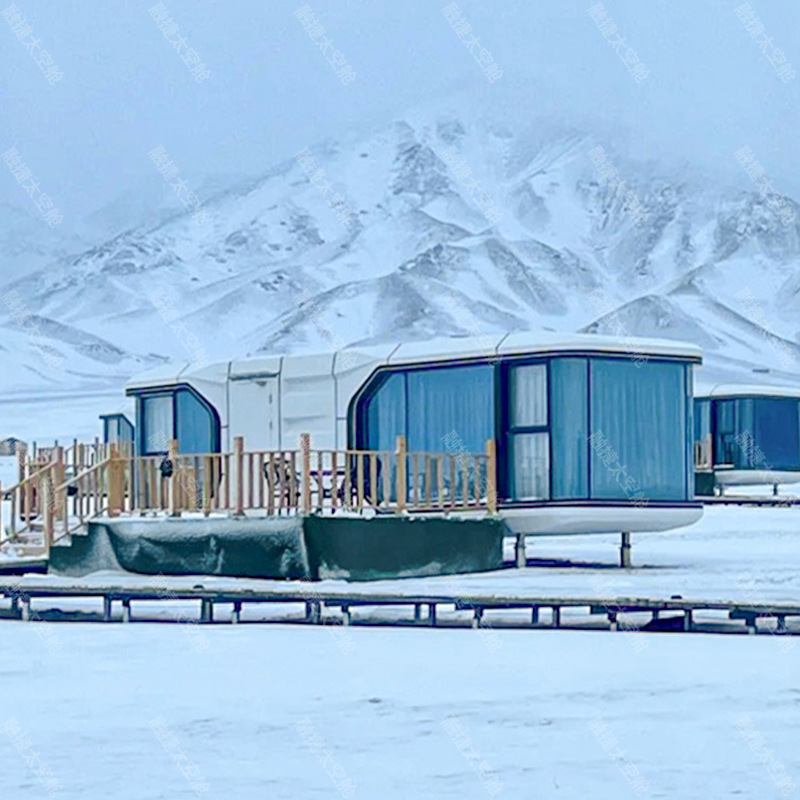 Rongjie Space Capsule Mobile Room Factory Casa de familia al aire libre Hotel Villa Área escénica Cabina de manzana Campings Sala cápsula