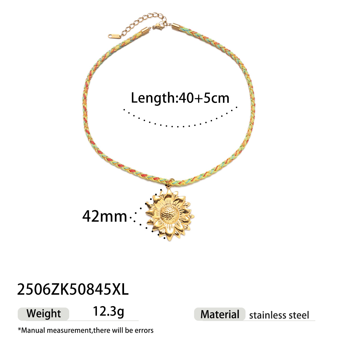 Tiana Europa y América collar de acero inoxidable dulce y cool chica caliente viento de playa marina cuerda gruesa trenzada cadenas de clavículas transfronterizas ventas calientes mujeres