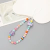 K2409 duck+square mobile phone chain purple