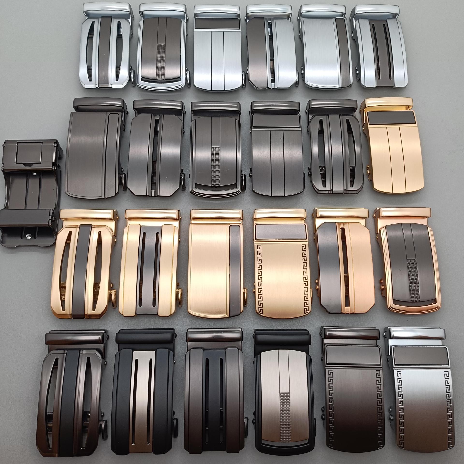 Hebillas de cinturón de acero inoxidable al por mayor, hebillas de cinturón de acero inoxidable, hebillas automáticas de aleación de zinc, hebillas de cinturón de 3,5 metales de alta gama para hombres transfronterizos