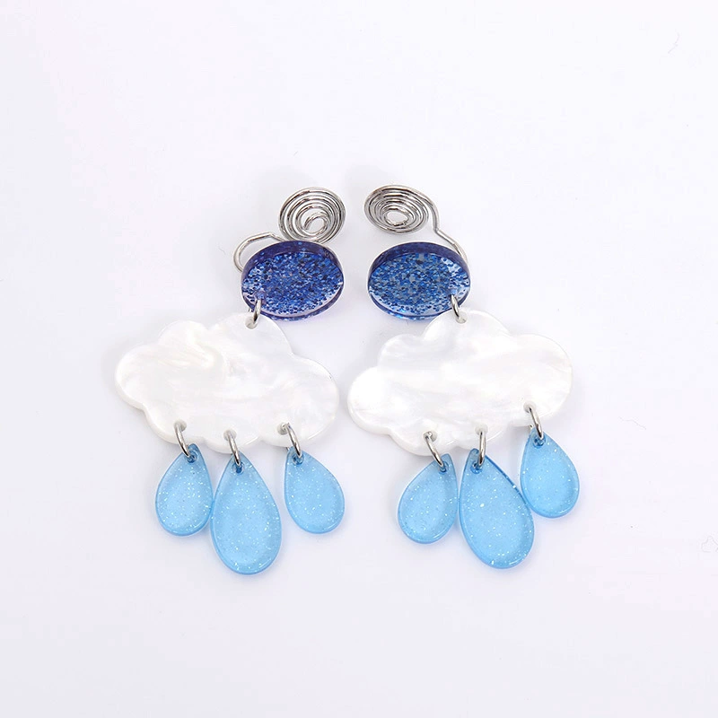 Cute short creative fresh earrings