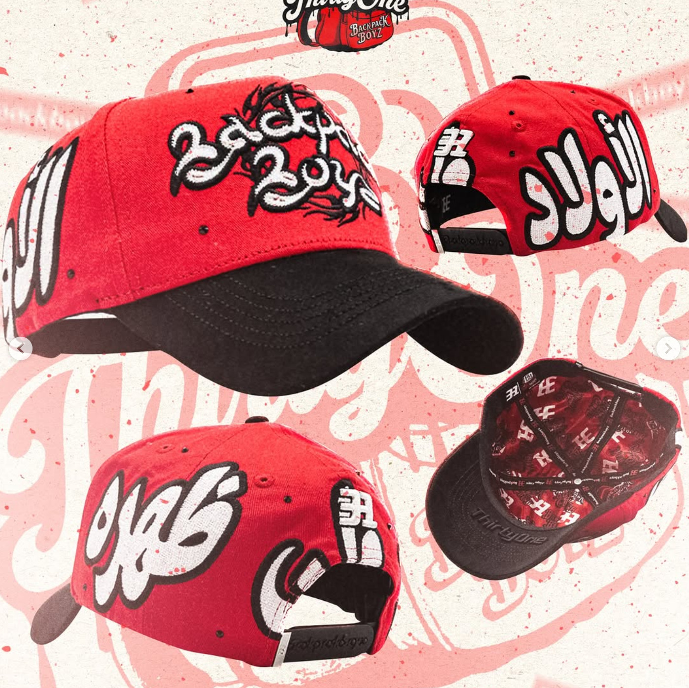 Backpack Boyz Thirty One Cap Red Black