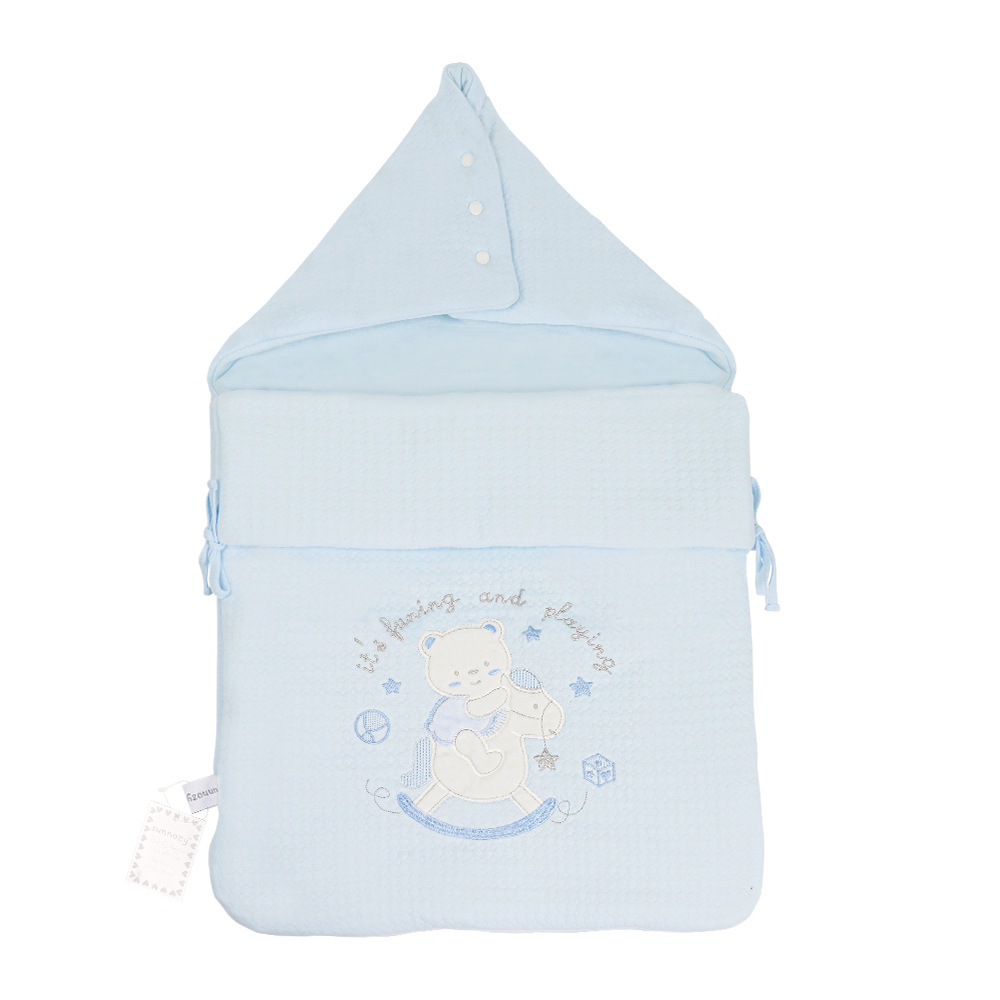 Toalla para bebé, manta de abrazo, saco de dormir, anti-shock, estilo de otoño e invierno para recién nacidos, anti-patada, edredón, encapuchado, nido de dormir, bebé