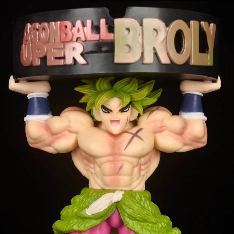 Big Model Pill Dragon Ball Gk Broly Ashtray Saiyan Figure Anime Peripheral Model Ornament