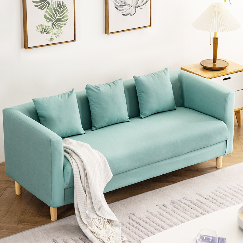 Sofa for Small Apartments, Living Room, Bedroom, Modern Simple Style, Popular Rental House, Tech Fabric Single and Double Fabric Sofa