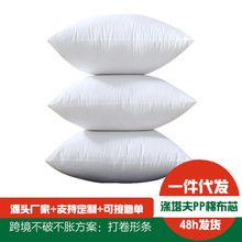 批发PP棉芯无纺布涤纶靠垫抱枕颈枕芯 酒店羽绒丝棉枕芯枕头芯