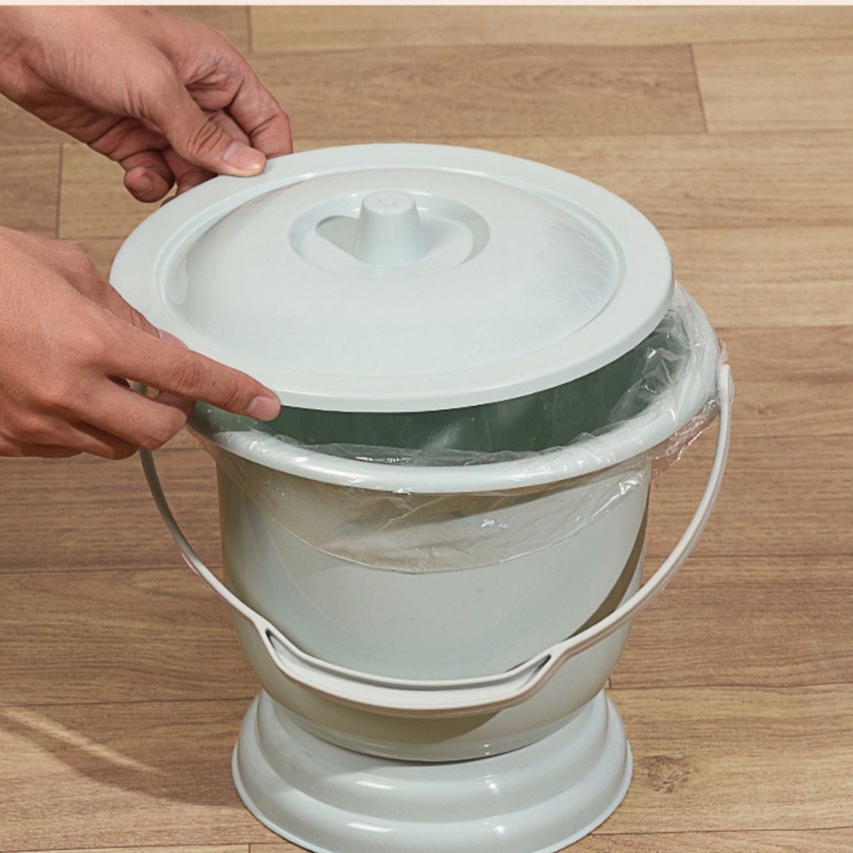 Portable Adult Toilet Spittoon Plastic Kidsren's Household Pregnant Women Kidsren Female Urine Bucket Elderly Urine Basin with Lid Fangsuan