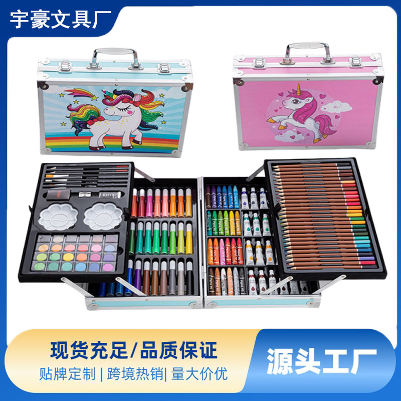 Conjunto de pinceles para niños regalos acuarela lápices de agua caja de regalo de alta calidad papelería pinceles de pintura de arte