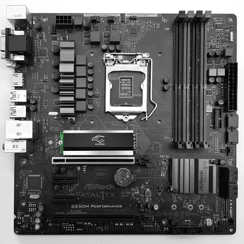 Радиатор M.2 2280, чистая медь, теплоотвод M.2 NVMe/NGFF, термопаста для SSD