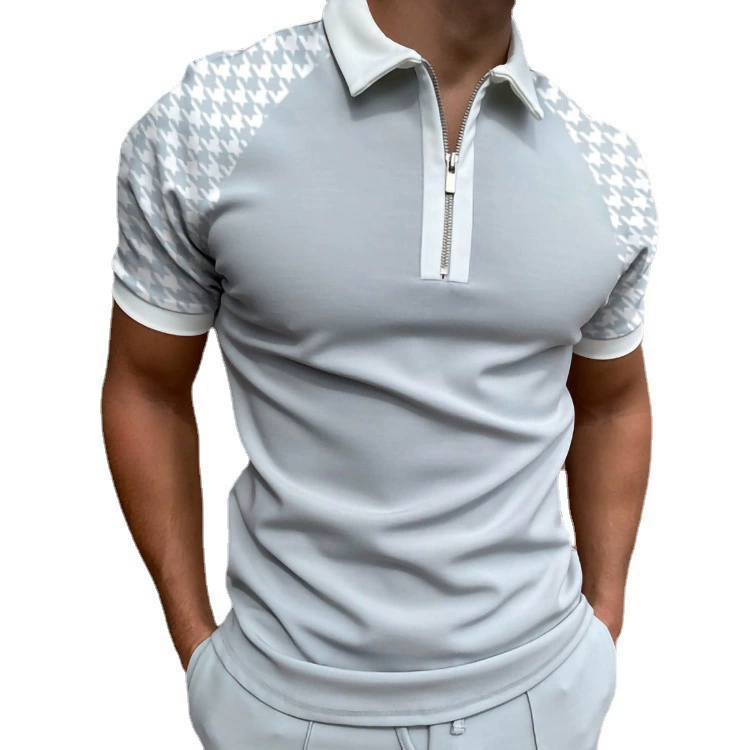 Поло для отдыха, европейский стиль, для импорта, с коротким рукавом, slim fit