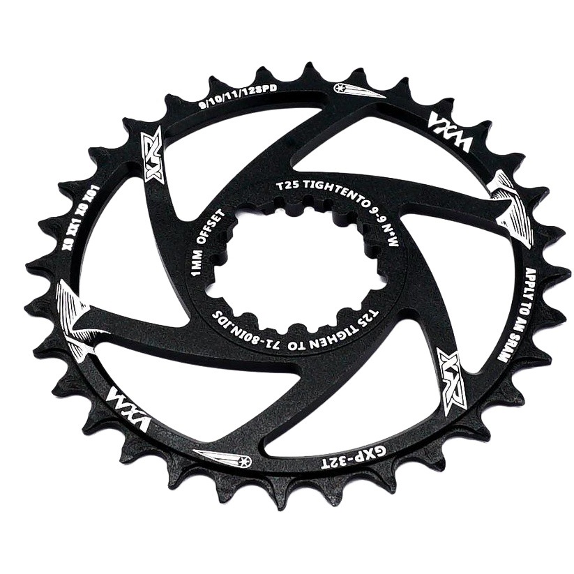 VXM bicicleta de montaña de un solo disco GXP disco integrado montado directo de disco de diente positivo y negativo 30t/32T/34t/36/38T/40T