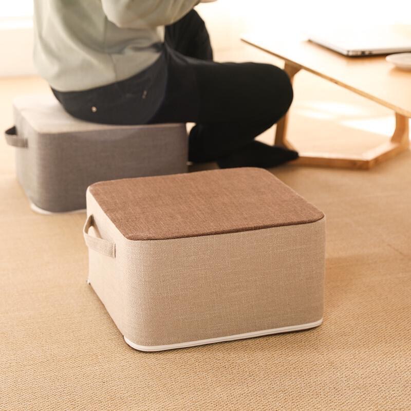 Linen Removable and Washable Thickened Cushion Fabric Futon Cotton Linen Bay Window Tatami Heated Thickened Cushion Floor Sitting Pier Linen Removable and Washable Thickened Cushion Fabric Futon Cotton Linen Bay Window Tatami Heated Thickened Cushion Floor Sitting Pier