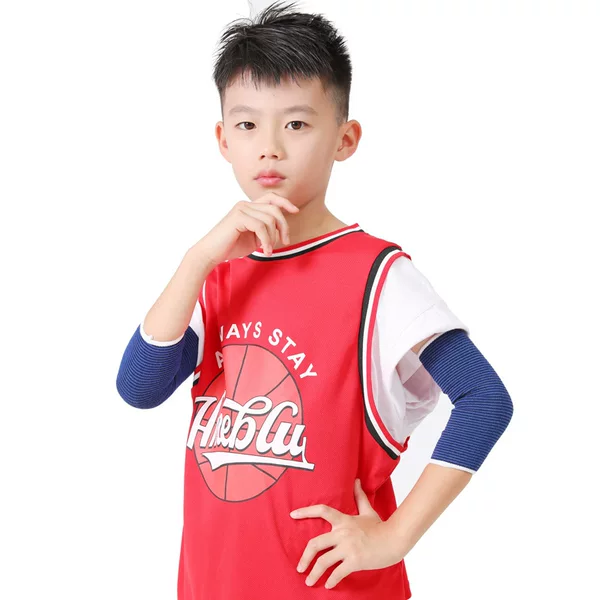 Factory blue knitted warm children elbow arm arm student sports protective equipment sporting goods a generation of hair