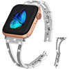 适用苹果手表带 apple watch SE iwatch 7镶钻 金属 腕带跨境表带