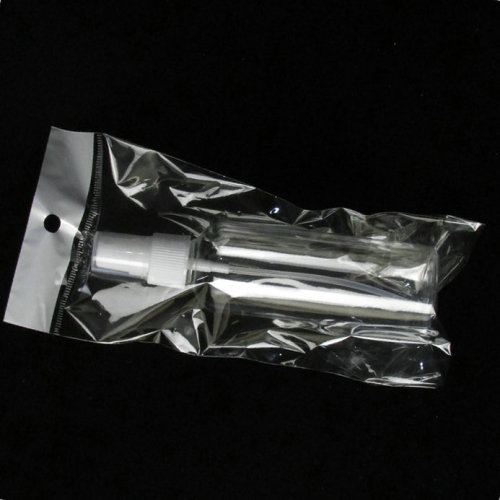 Small travel-size liquid cosmetic bottle, transparent floral perfume alcohol portable plastic pump spray atomizer disinfectant spray bottle