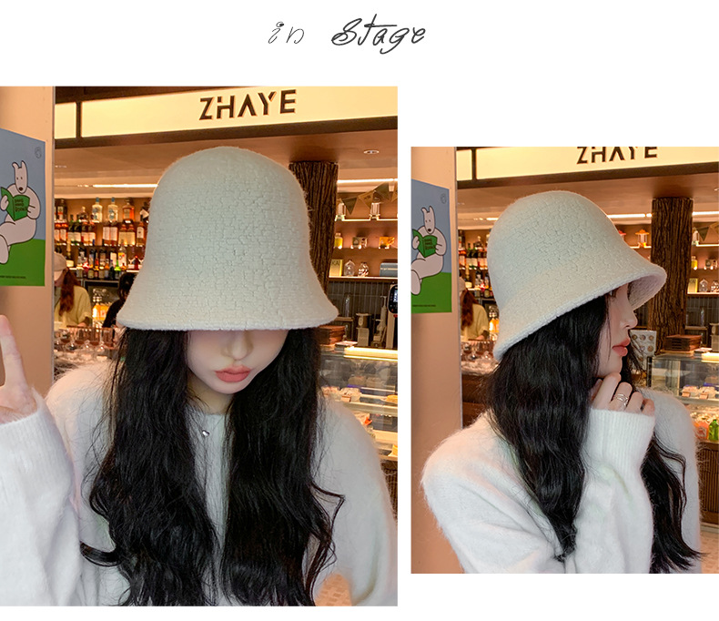 Cappello alla pescatora in lana d'agnello donna autunno inverno_voghion.com