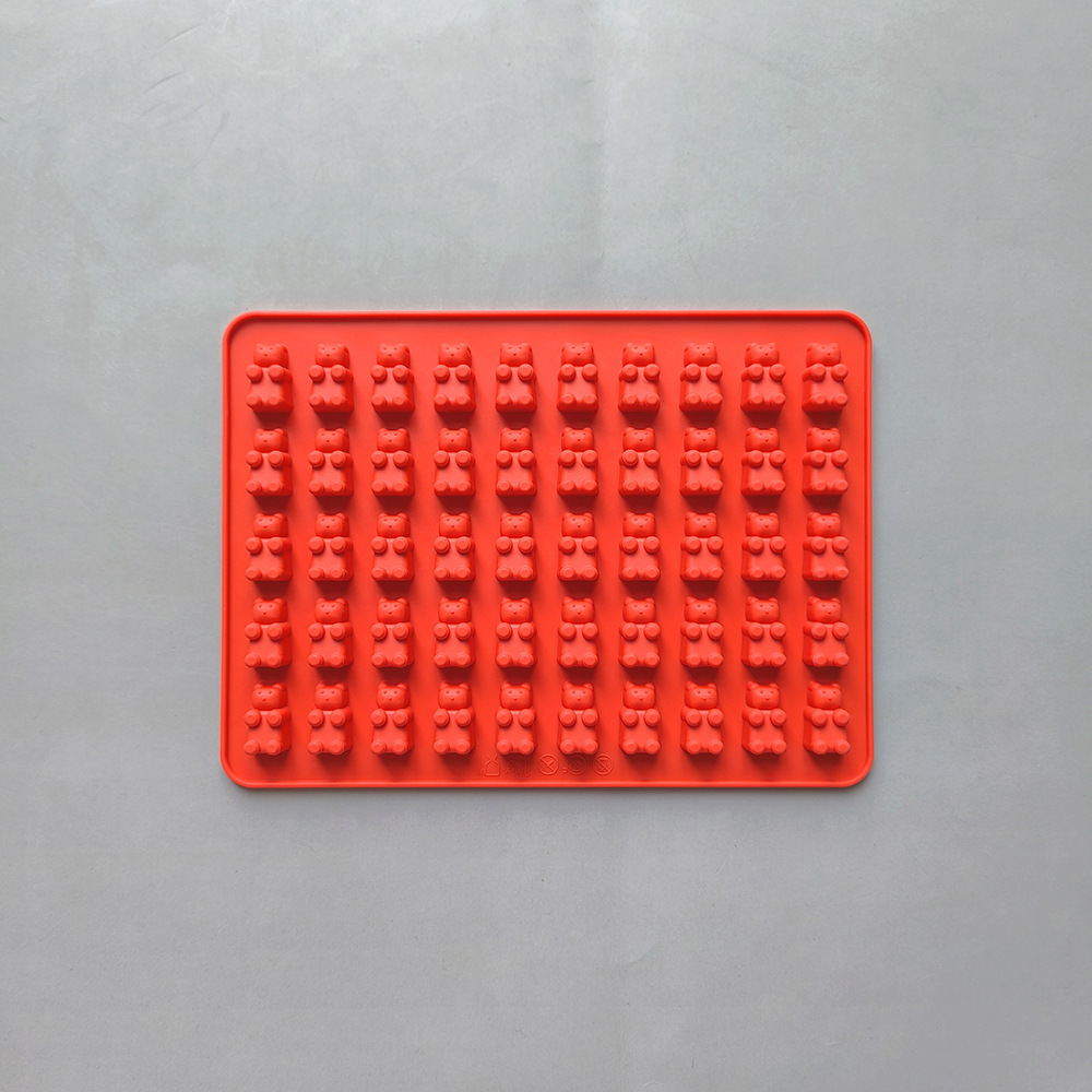 50 litros osos pequeños 300 molde de chocolate de galletas de silicona diy dulces pudín pastel decoración cocina hornear utensilios